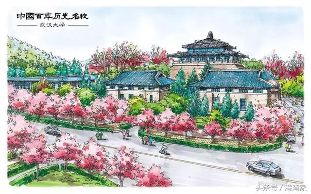 美美的！大学美景手绘篇，看看有没有你的母校