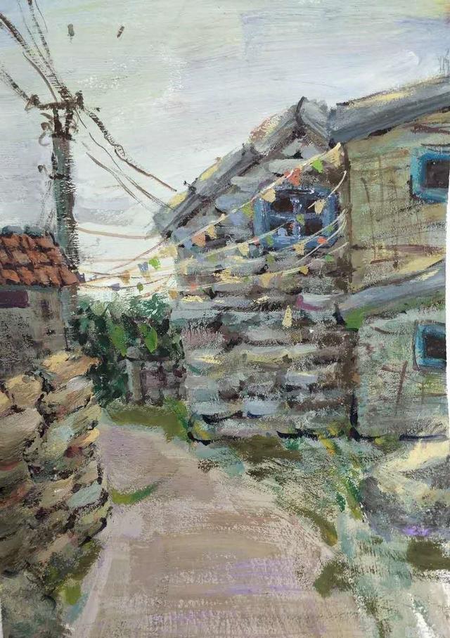临沂一中美术特长生将蒙山美景带回来了学校