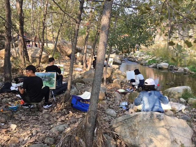 临沂一中美术特长生将蒙山美景带回来了学校